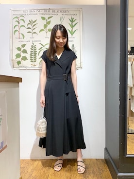 ルクールブラン横浜ジョイナス店スタッフさん（レディース・161cm）の夏コーディネート