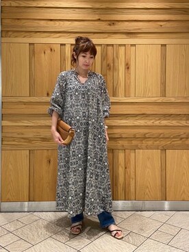 ルクールブラン横浜ジョイナス店スタッフさん（レディース・157cm）の夏コーディネート