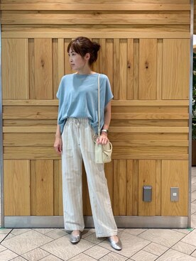 ルクールブラン横浜ジョイナス店スタッフさん（レディース・157cm）の夏コーディネート