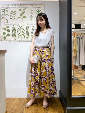 ルクールブラン横浜ジョイナス店スタッフさん（レディース・153cm）の夏コーディネート