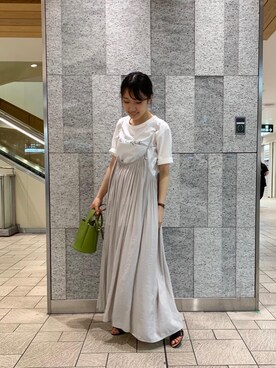 ルクールブラン横浜ジョイナス店スタッフさん(レディース・156cm)の夏コーディネート