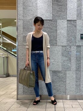 ルクールブラン横浜ジョイナス店スタッフさん（レディース・156cm）の夏コーディネート