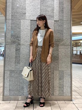 ルクールブラン横浜ジョイナス店スタッフさん(レディース・161cm)の夏コーディネート