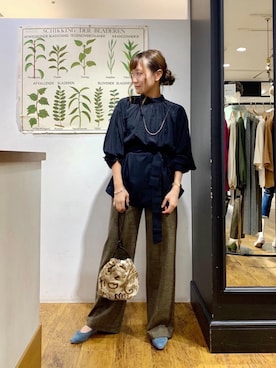 ルクールブラン横浜ジョイナス店スタッフさん(レディース・157cm)の秋コーディネート