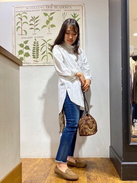 ルクールブラン横浜ジョイナス店スタッフさん（レディース・156cm）の秋コーディネート