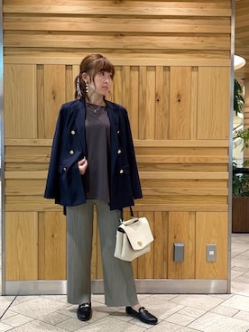 ルクールブラン横浜ジョイナス店スタッフさん（レディース・157cm）の秋コーディネート