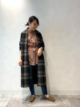 ルクールブラン横浜ジョイナス店スタッフさん(レディース・156cm)の秋コーディネート