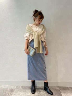 ルクールブラン横浜ジョイナス店スタッフさん（レディース・157cm）の秋コーディネート