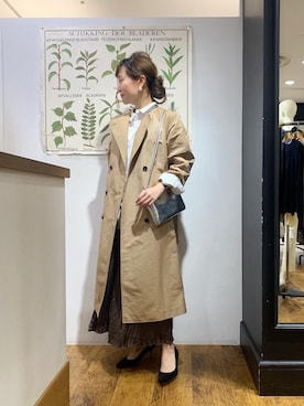 ルクールブラン横浜ジョイナス店スタッフさん（レディース・157cm）の秋コーディネート