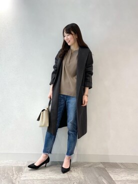 ルクールブラン横浜ジョイナス店スタッフさん（レディース・161cm）の秋コーディネート