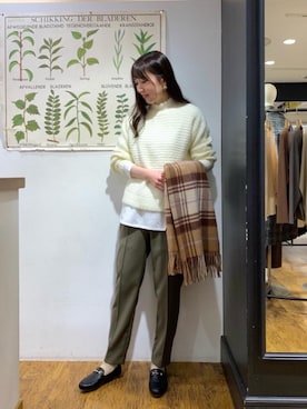 ルクールブラン横浜ジョイナス店スタッフさん（レディース・161cm）の秋コーディネート