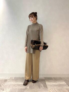 ルクールブラン横浜ジョイナス店スタッフさん（レディース・153cm）の秋コーディネート