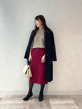ルクールブラン横浜ジョイナス店スタッフさん（レディース・161cm）の秋コーディネート