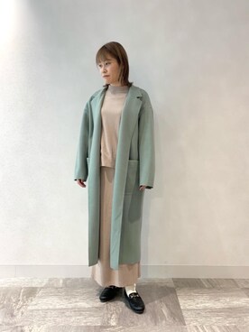 ルクールブラン横浜ジョイナス店スタッフさん（レディース・153cm）の冬コーディネート