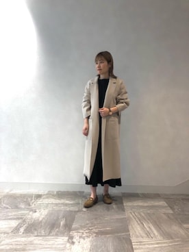 ルクールブラン横浜ジョイナス店スタッフさん（レディース・160cm）の冬コーディネート