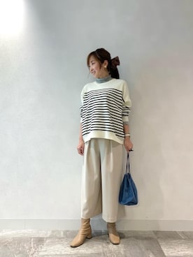 ルクールブラン横浜ジョイナス店スタッフさん（レディース・157cm）の冬コーディネート