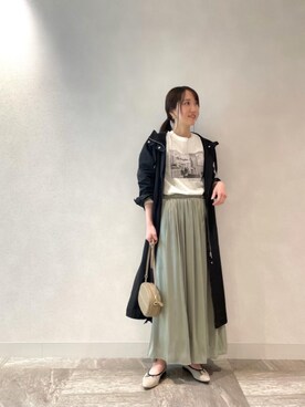 ルクールブラン横浜ジョイナス店スタッフさん(レディース・161cm)の冬コーディネート