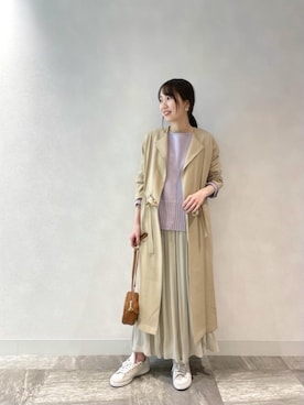 ルクールブラン横浜ジョイナス店スタッフさん(レディース・161cm)の冬コーディネート