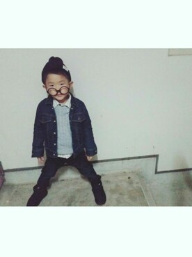 a-taさん（キッズ・100cm）の冬コーディネート