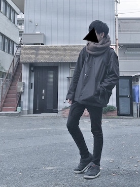 「JOHN LAWRENCE SULLIVAN（ジョンローレンスサリバン）のアイテム（ブルゾン）」を使った、imさん（メンズ・174cm）の秋コーディネート