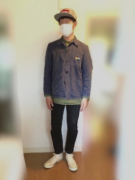 「MARK MCNAIRY（マークマクナイリー）のアイテム」を使った、TTY®︎さん（メンズ・174cm）の春コーディネート