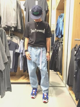 「NIKE（ナイキ）のアイテム（バングル/リストバンド）」を使った、TTY®︎さん（メンズ・174cm）の秋コーディネート