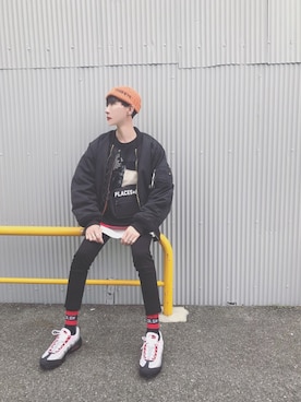 「UNIQLO（ユニクロ）のWOMEN ウルトラストレッチジーンズ（デニムパンツ）」を使った、TTY®︎さん（メンズ・174cm）の春コーディネート