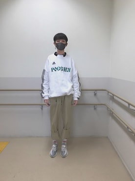 「Gosha Rubchinskiy（ゴーシャラブチンスキー）のアイテム（レッグウェア）」を使った、TTY®︎さん（メンズ・174cm）の春コーディネート