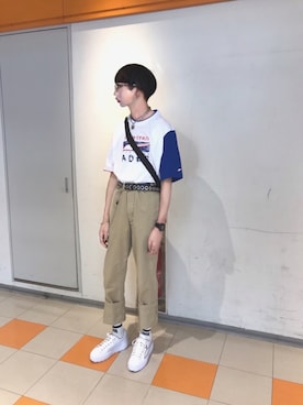 「ADER error（アーダーエラー）のアイテム（レッグウェア）」を使った、TTY®︎さん（メンズ・174cm）の夏コーディネート