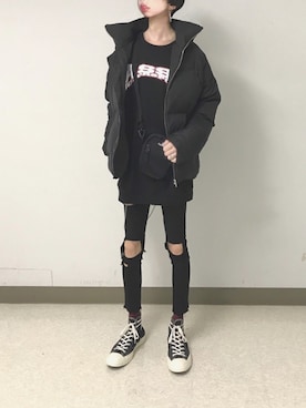 「UNIQLO（ユニクロ）のWOMEN ウルトラストレッチジーンズ（デニムパンツ）」を使った、TTY®︎さん（メンズ・174cm）の春コーディネート