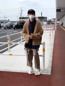 「ネイル」｜「アイテム（キャップ）」を使った、TTY®︎さん（メンズ・174cm）の春コーディネート