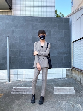 「RANDOM IDENTITIES（ランダムアイデンティティーズ）のアイテム（シューズ）」を使った、TTY®︎さん（メンズ・174cm）の秋コーディネート