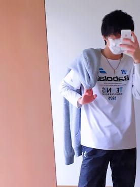 「Babolatのアイテム」を使った、hayasakaさん（メンズ・173cm）の冬コーディネート