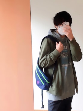 「Babolatのアイテム」を使った、hayasakaさん（メンズ・173cm）の冬コーディネート