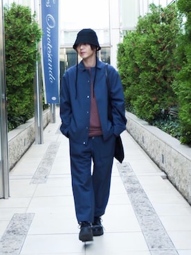 「KIKO KOSTADINOV（キコ コスタディノフ）のアイテム（ブーツ）」を使った、Yu-maさん（メンズ・173cm）の冬コーディネート