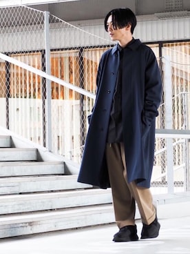 「MARNI（マルニ）のアイテム（シューズ）」を使った、Yu-maさん（メンズ・173cm）の冬コーディネート