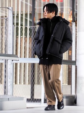 「MARNI（マルニ）のアイテム（シューズ）」を使った、Yu-maさん（メンズ・173cm）の冬コーディネート