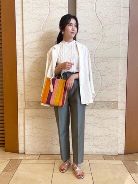 「ベーシック/トラッド」｜ayanoさん（レディース・167cm）の春コーディネート