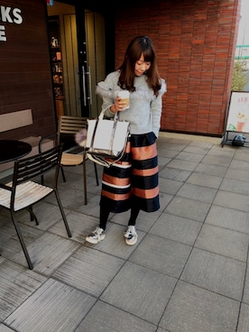 「Chesty（チェスティー）のアイテム（パンツ）」を使った、saya_ruruさん（レディース・155cm）の冬コーディネート