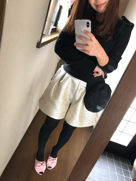 「Chesty（チェスティー）のアイテム（パンツ）」を使った、saya_ruruさん（レディース・155cm）の冬コーディネート