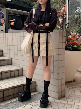 「FIG&VIPER（フィグアンドバイパー）のアイテム（サンダル）」を使った、FIG&VIPER_HIKARIさん（レディース・165cm）の秋コーディネート
