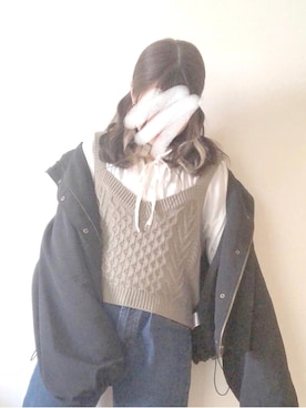 「apres jour（アプレジュール）のアイテム（マウンテンパーカー）」を使った、annuさん（レディース・155cm）の夏コーディネート