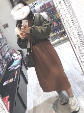 華月さん（レディース・149cm）の冬コーディネート