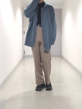 「CLANE（クラネ）のアイテム（パンツ）」を使った、不二家さん（メンズ・169cm）の春コーディネート