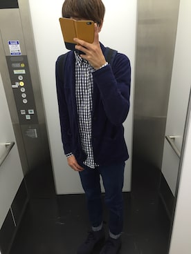 「青系コーデ」｜kenさん（メンズ・179cm）の冬コーディネート