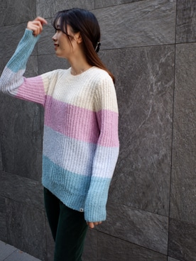 「Abercrombie&Fitch（アバークロンビーアンドフィッチ）のアイテム（ニット/セーター）」を使った、noree829 さん（レディース・169cm）の秋コーディネート
