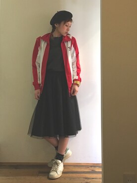 「BASQUEのアイテム」を使った、gaspar8さん（レディース・158cm）の春コーディネート