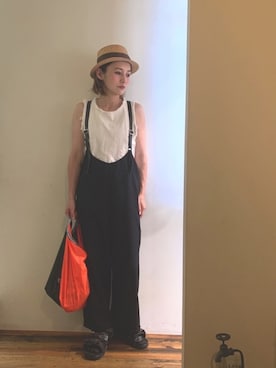 「WEEKEND(ER)（ウィークエンダー）のアイテム」を使った、gaspar8さん（レディース・158cm）の夏コーディネート