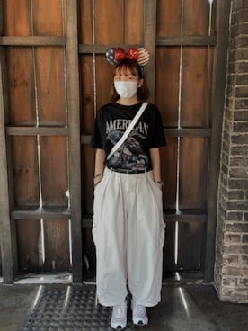 「Fumbleのアイテム」を使った、qqcharlotteさん（レディース・157cm）の春コーディネート