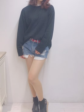 「FIG&VIPER（フィグアンドバイパー）のアイテム（サンダル）」を使った、ゆいさん（レディース・168cm）の春コーディネート